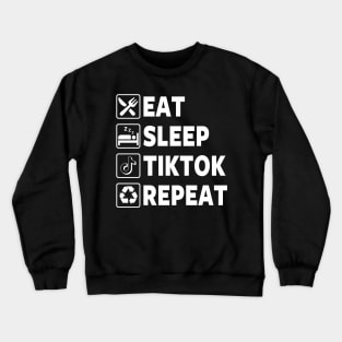 Funny Tiktok Tiktoker Meme Crewneck Sweatshirt